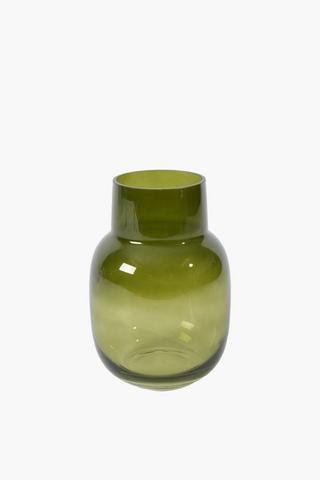 Ombre Glass Vase, 14.5x22.5cm