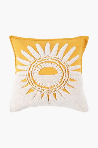 Textured Sun Scatter Cushion, 50x50cm