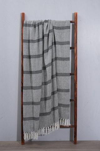 Cotton Stripe Throw, 125x150cm