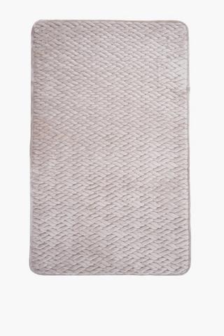 Quilted Flannel Bath Mat, 50x80cm