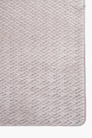Quilted Flannel Bath Mat, 50x80cm