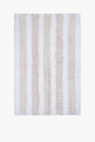 Tufted Ombre Stripe Bath Mat, 50x80cm