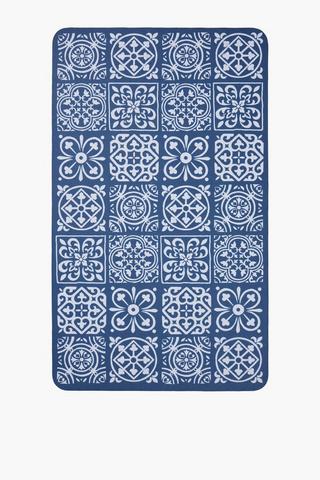 Medallion Tiles Kitchen Mat, 43x73cm