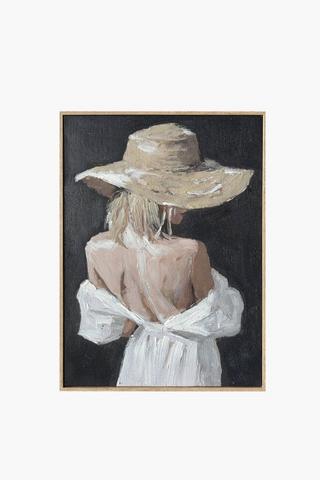 Hand Painted Lady Canvas, 50x70cm