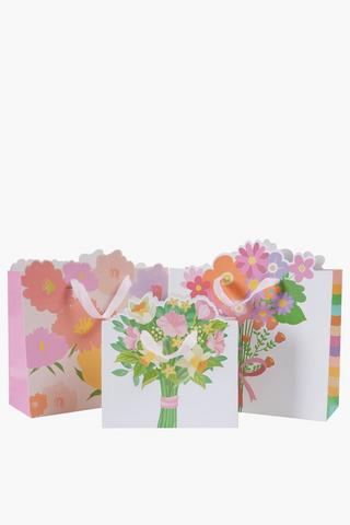 3d Flower Bouquet Small Gift Bag