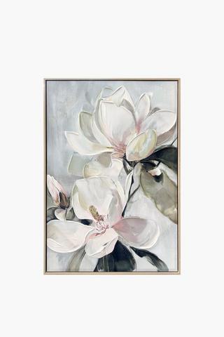 Hand Painted Magnolia Canvas, 70x100cm