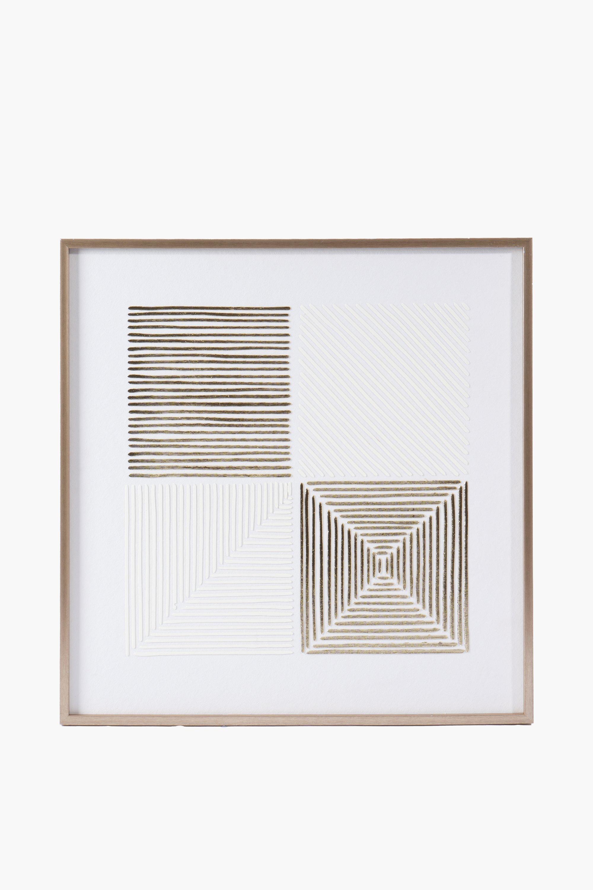 Textured Paper Blocks Canvas, 60x60cm