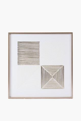 Textured Paper Blocks Canvas, 60x60cm