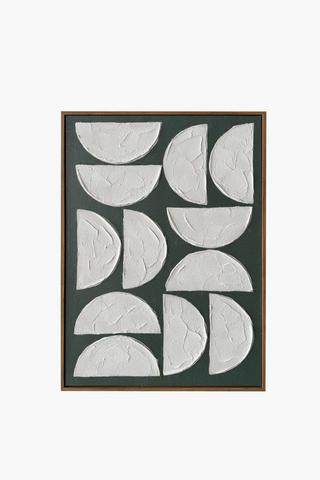 Hand Painted Semi Circle Canvas, 50x70cm