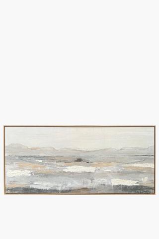 Hand Painted Mountains Canvas, 70x170cm