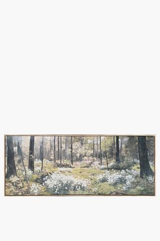 Hand Painted Meadow Canvas, 70x170cm