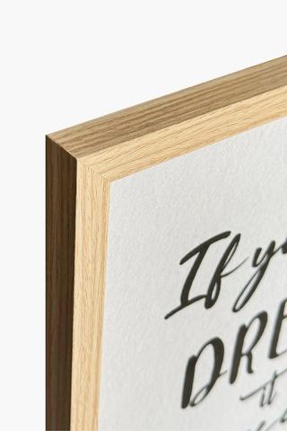 Dimensional Script Sign, 30x40cm