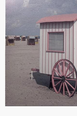 Printed Beach Cart Canvas, 40x60cm