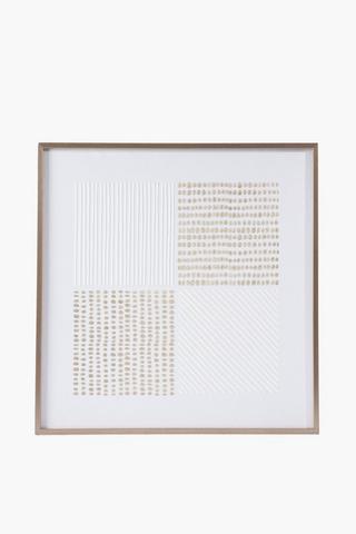 Textured Paper Blocks Canvas, 60x60cm