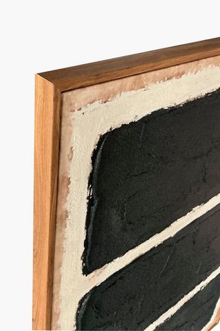 Hand Painted Monochrome Blocks Canvas, 70x100cm