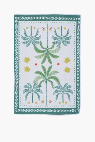 3 Pack Printed Palm Tea Towel Set