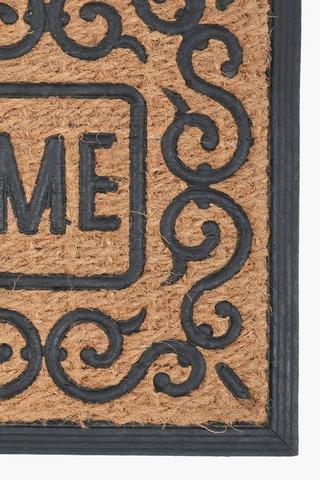 Coir Rubber Welcome Doormat, 40x60cm