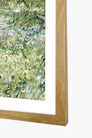 Framed Abstract Flower Canvas, 60x90cm
