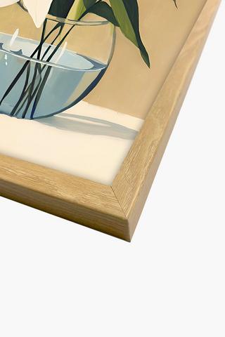 Framed Lillies In Vase Canvas, 40x60cm