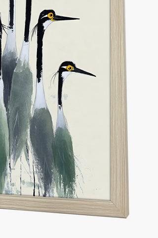 Framed Birds Canvas, 40x60cm