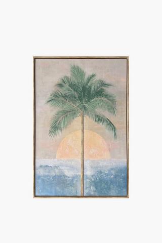 Palm Sunset Canvas, 60x90cm