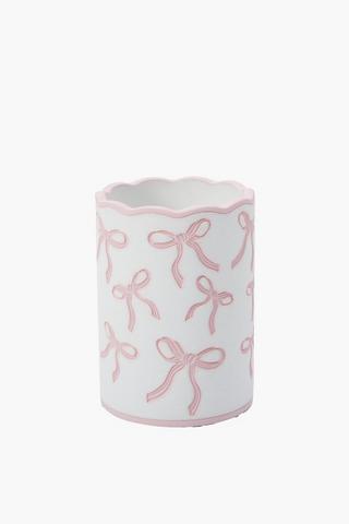 Kate Polyresin Bow Bath Tumbler