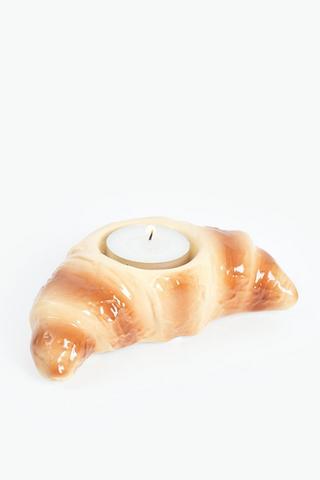 Croissant Breakfast Tealight Holder, 7x14cm