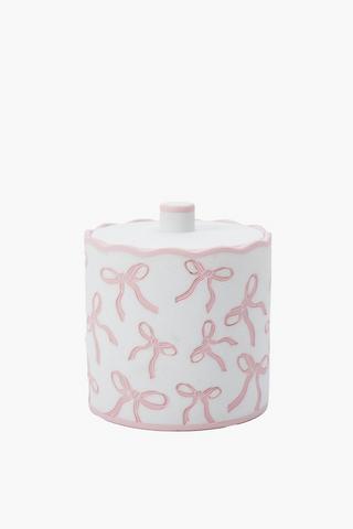 Kate Polyresin Bow Cotton Bud Holder