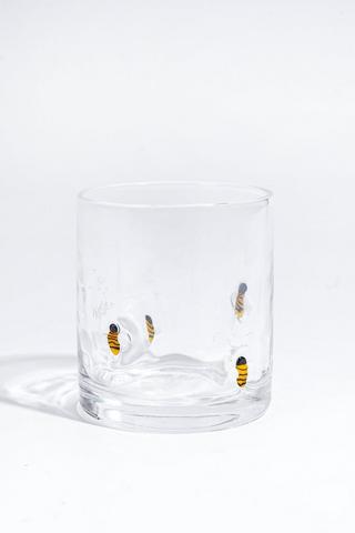 Bee Embossed Glass