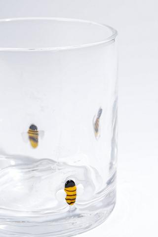Bee Embossed Glass