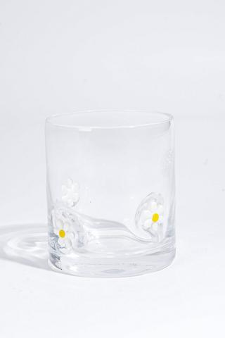Daisy Embossed Glass