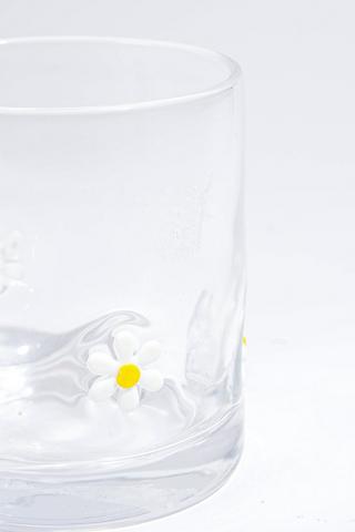 Daisy Embossed Glass