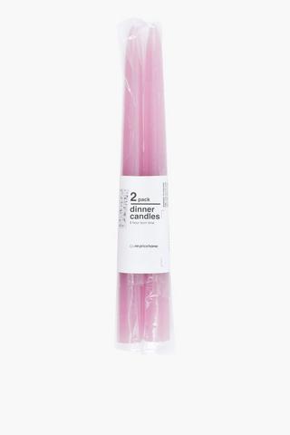 2 Pack Joint Wick Dinner Candle, 20cm