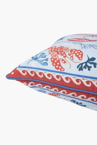 Ultraviolet Lobster Outdoor Scatter Cushion, 60x60cm