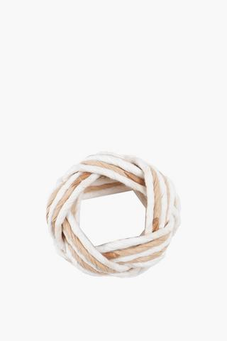 4 Pack Stripe Napkin Rings