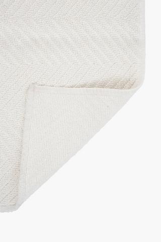 Cotton Zig Zag Bath Mat, 50x80cm