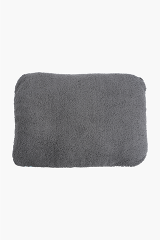 Piped Sherpa Pet Bed, 76x51x10cm