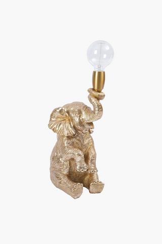 Poly Resin Elephant Lamp Set, E14