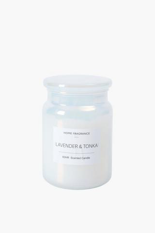 Lavendar Iridescent Candle