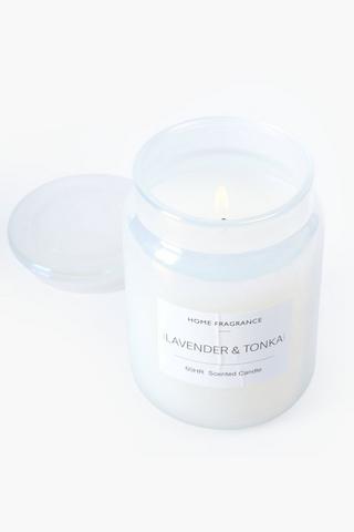 Lavendar Iridescent Candle