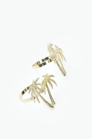 2 Pack Palm Napkin Rings