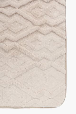 2 Piece Foam Zig Zag Bath Mat Set