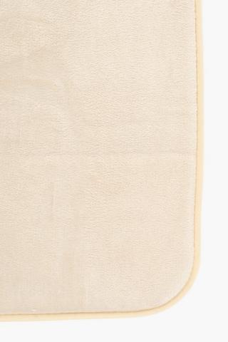 2 Piece Plain Memory Foam Bath Mat Set