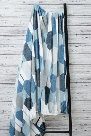 Super Plush Geometric Blanket, 200x220cm
