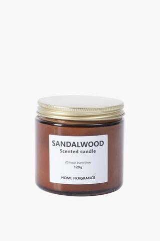 Sandalwood Candle Jar, 120g