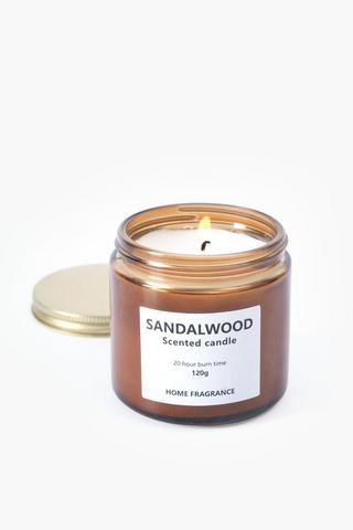 Sandalwood Candle Jar, 120g