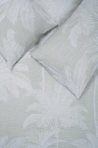 Jacquard Palm Duvet Cover Set