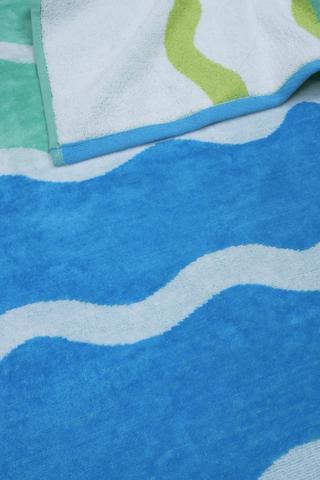Cotton Waves Beach Blanket, 152x175cm