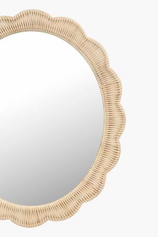 Oval Jute Mirror, 50x70cm