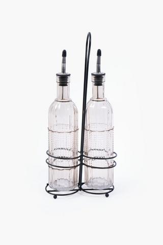 Oil And Vinegar Pourer With Stand